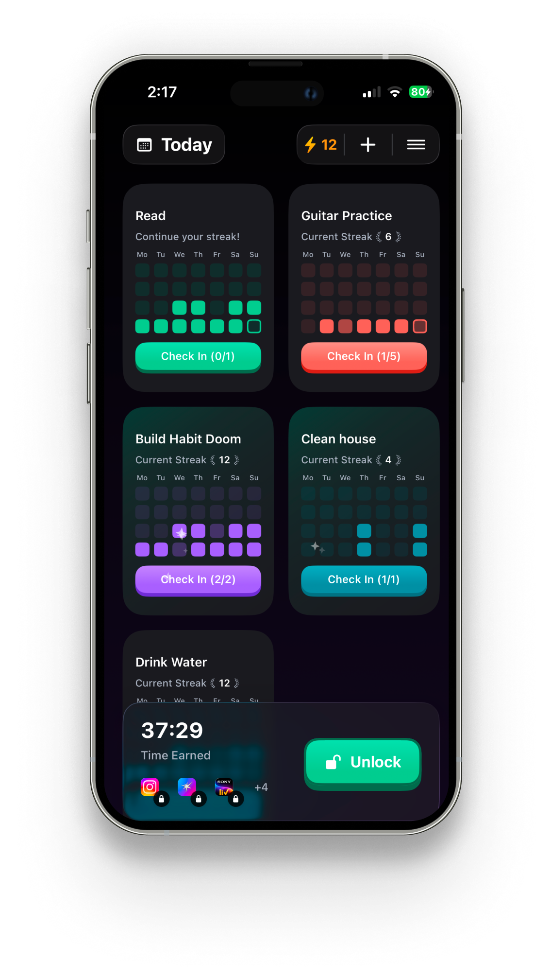 Card Customization with custom colors and icons